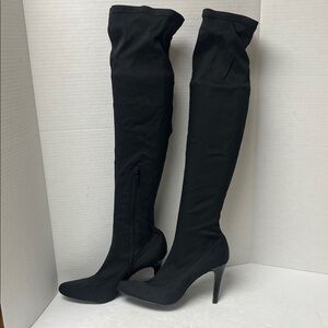 Nine West Elegant Black Over-the-Knee Boots